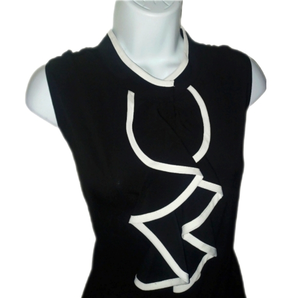 (3/$25) Calvin Klein Black Ruffled Blouse - Picture 2 of 5